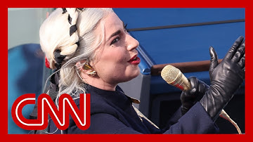 Lady Gaga sings National Anthem at Joe Biden