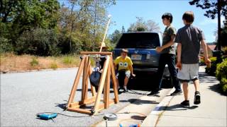 Trebuchet Test Launch
