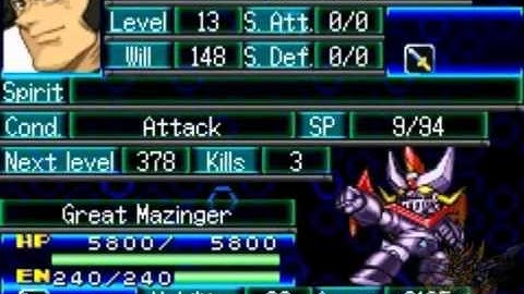 Super Robot Wars J Calvina Ch 13 Nadesico part 4 MazinKaiser