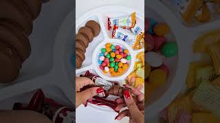 ASMR filling platter with snack 😋🍬🍫#asmr #satisfying #sweet