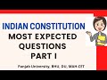 Most expected questions constitutional law pu llb  du llb  mah cet bhu llb entrance constitution