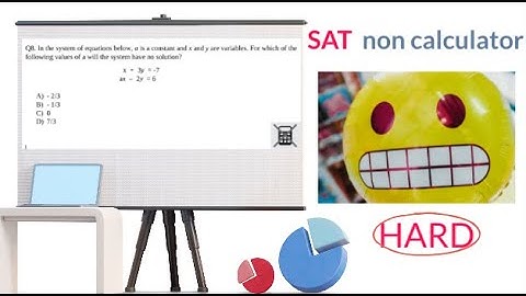 SAT non calculator. System with no Solution?