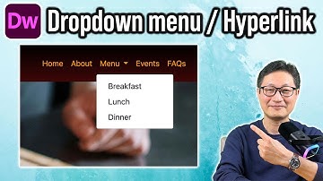 Dropdown menu Hyperlink in Dreamweaver