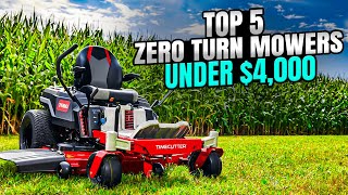 5 Best Zero Turns Under $4,000 by Lawn Growth 22,394 views 1 month ago 9 minutes, 5 seconds
