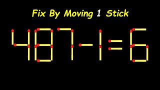 Fix This Equation by Moving JUST ONE Stick – Brain Teaser!