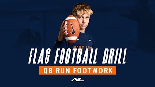Quarterback Run Footwork | Flag Football Drills & Skills | Next Level Sports