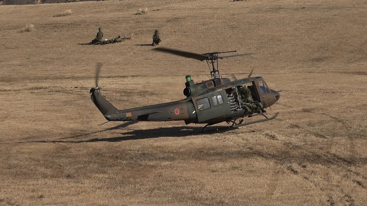 降下訓練始め 2016 UH-1 ハードランディング!?