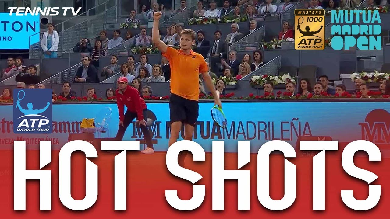 Goffin Stunning Backhand Hot Shot At Madrid 2017