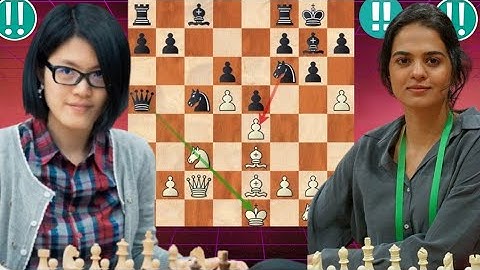 Tania Sachdev vs Hou Yifan Chess Game: 34 #chess #chessmaster #chessgrandmaster