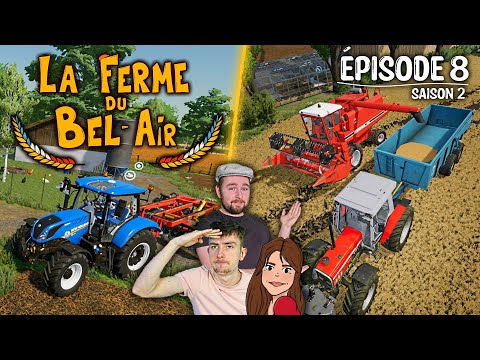 LA FERME DU BEL-AIR - Saison 2 ep.8 | Moisson et placement d'un poulailler ! ft.Pauline & Germain