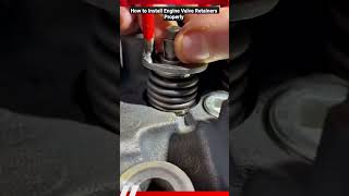 How to Install Engine Valve Retainers Properly #shortvideo #mechanic