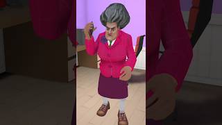 Scary teacher using iPhone phone 📱 #surojvhai #funny #animation #gameplay #trendingshorts #trending