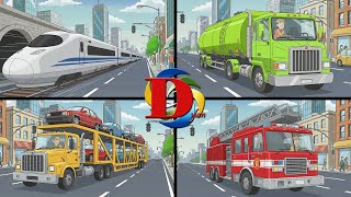 Скорая Помощь, Пожарная И Полицейская Машина. Мультики Про Машинки И Весёлые Тесты