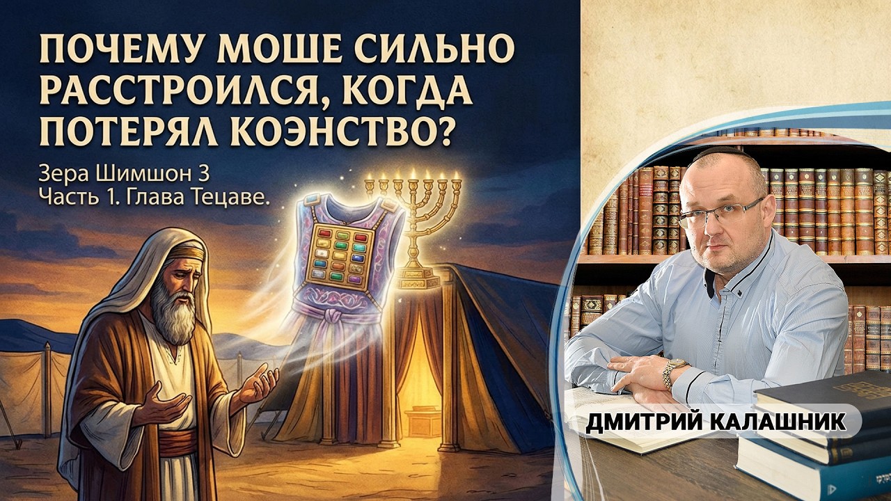 Почему Моше сильно расстроился, когда потерял коэнство?  Зера Шимшон 3, часть 1. Глава Тецаве