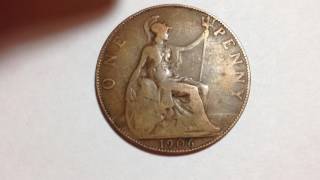 1906 Great Britain One Penny 
