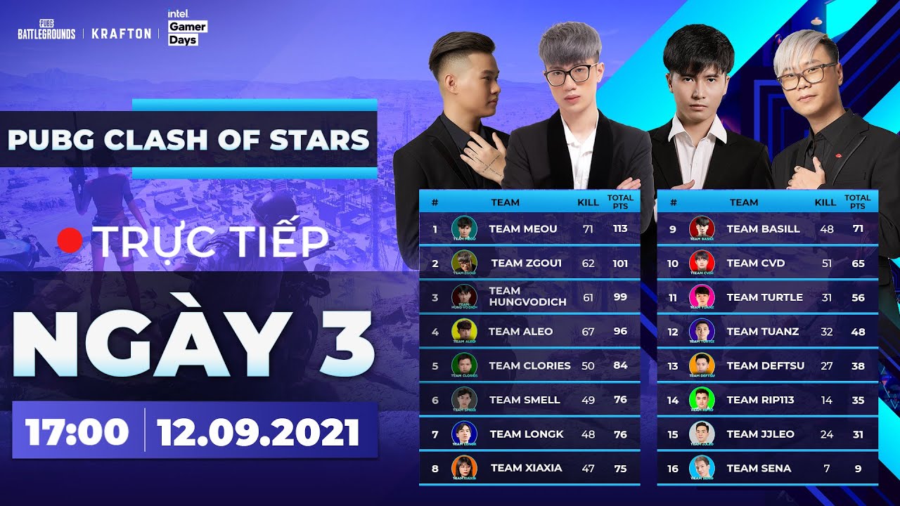 เกมส์ battleground 2022 New 🏆 NHISM, SNAKE, SAPAUU, MEOU, RAMBO, RIP113, LONGK, XÍA, BASILL,... | PUBG CLASH OF STARS - NGÀY 3