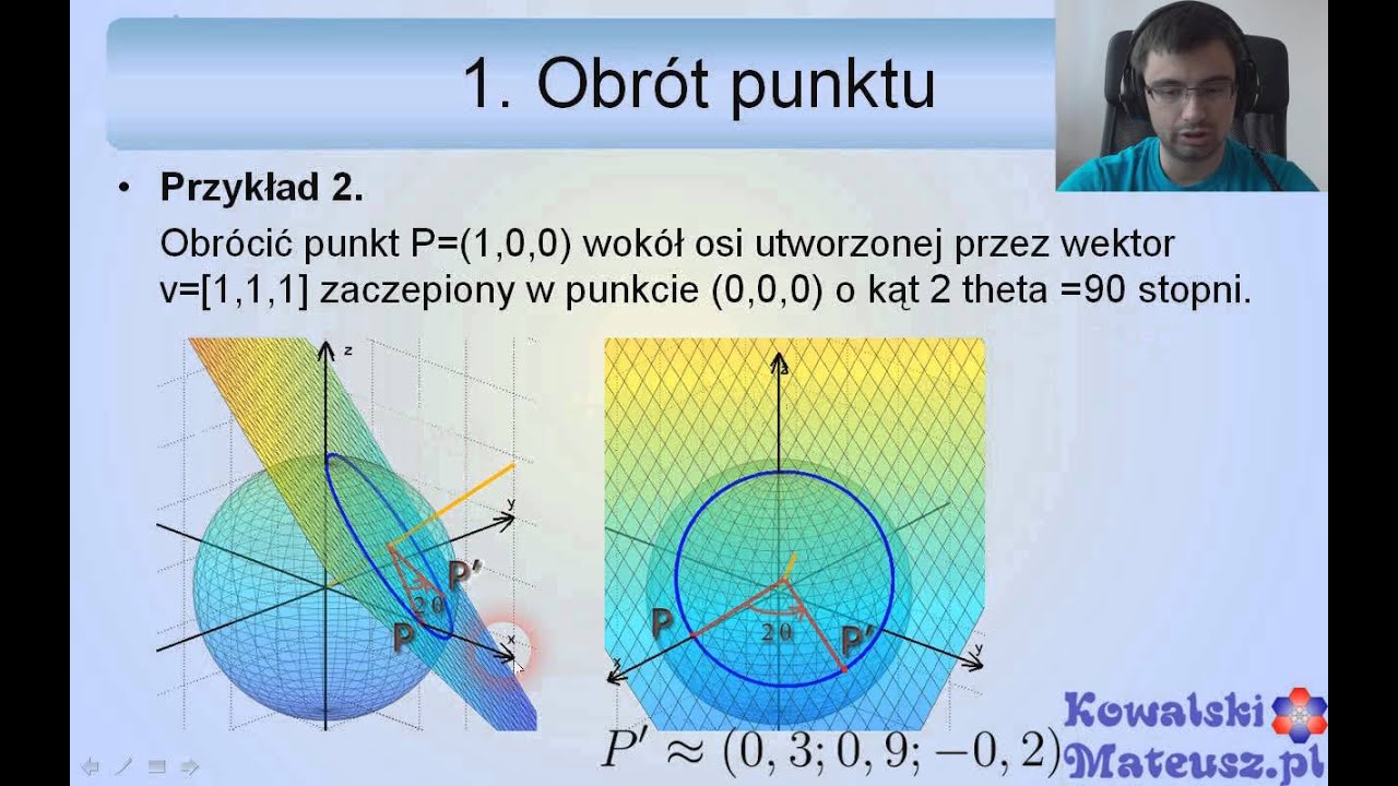 Kwaterniony i Algorytm Obliczania Obrotu w Przestrzeni 3D