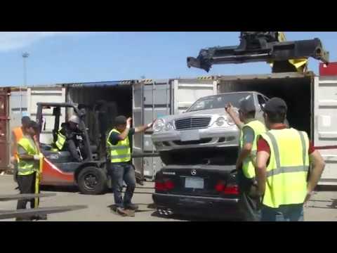 ფოთში დამტვრეული მაქნანები (კონტეინერში)