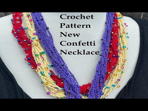 Crochet Basics 165 Confetti Necklace Beginner Friendly New by K.Bella ...