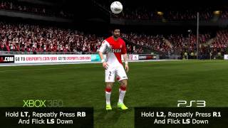 FIFA 12 Chest To Bergkamp Flick Tutorial (XBOX/PS3)