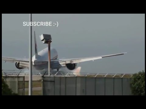 VERY HARD LANDING!!!!! China Cargo Boeing 777 Very Hard Landing
