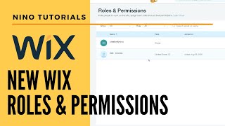 Creating Custom Roles for Your WIX Site - Wix Roles & Permissions - Wix Tips