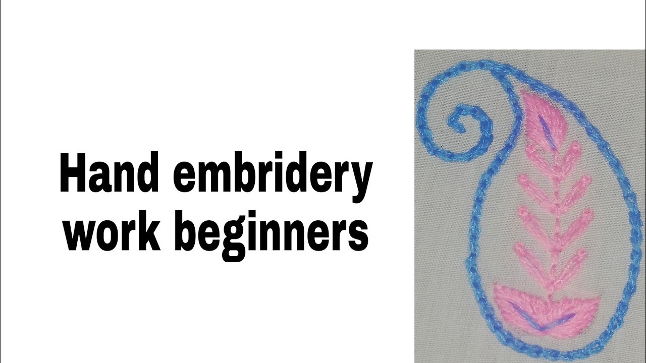 chain tanka motif hand embridery work beginners sumaira butt art work