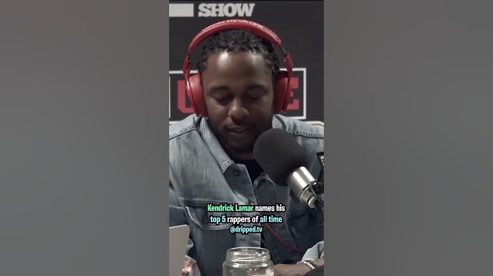 Kendrick Lamar Names His Top 5 Rappers Ever 👑