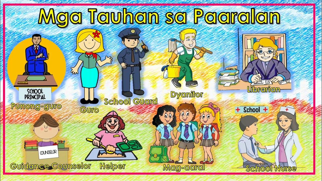 Grade 1 Mga Tauhan Sa Paaralan Worksheet - Vrogue