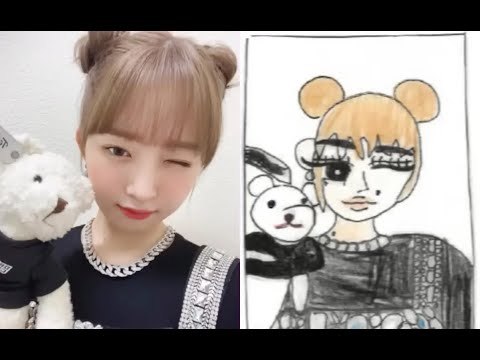 IVE's "hand-drawn trading cards" are a big trend among elementary school students in Korea!