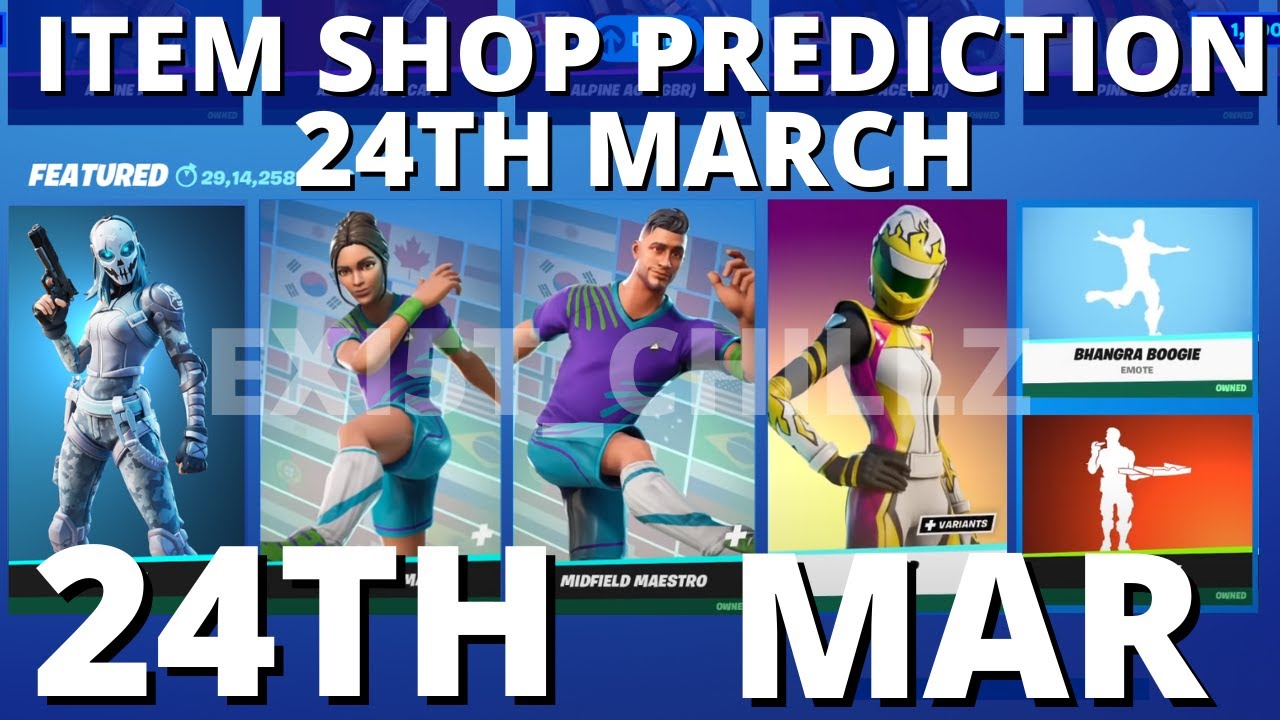 Fortnite Item Shop Prediction March 24th, 2021item shop predictions