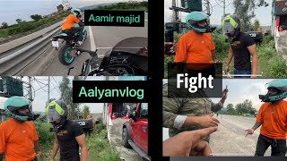 @aamir__majid vs@aalyanvlogs1299 fight ❄️😮😮
