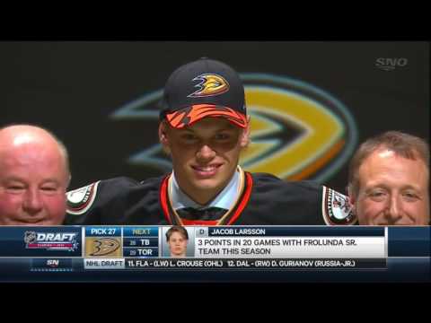 2015 NHL Draft: #27 Overall Pick – Jacob Larsson – Anaheim Ducks