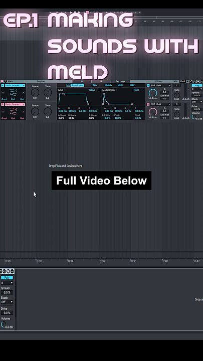 Ep.1 Making Sounds with Meld in Ableton #musicproducer #musicproduction #ableton