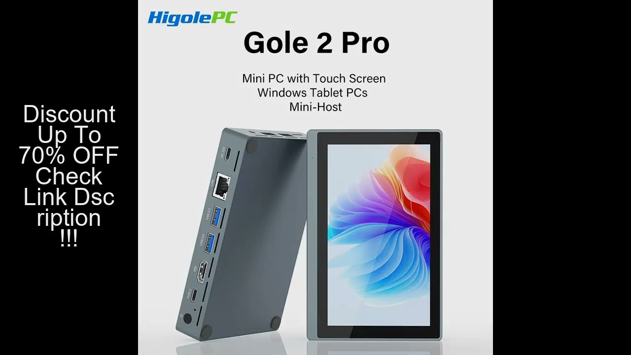 Higole Gole 2 Pro 5.5'' Mini PC Intel N5095 Windows 11 WiFi5 8/16 128/256G 2500mAh Screen Tablet Lap