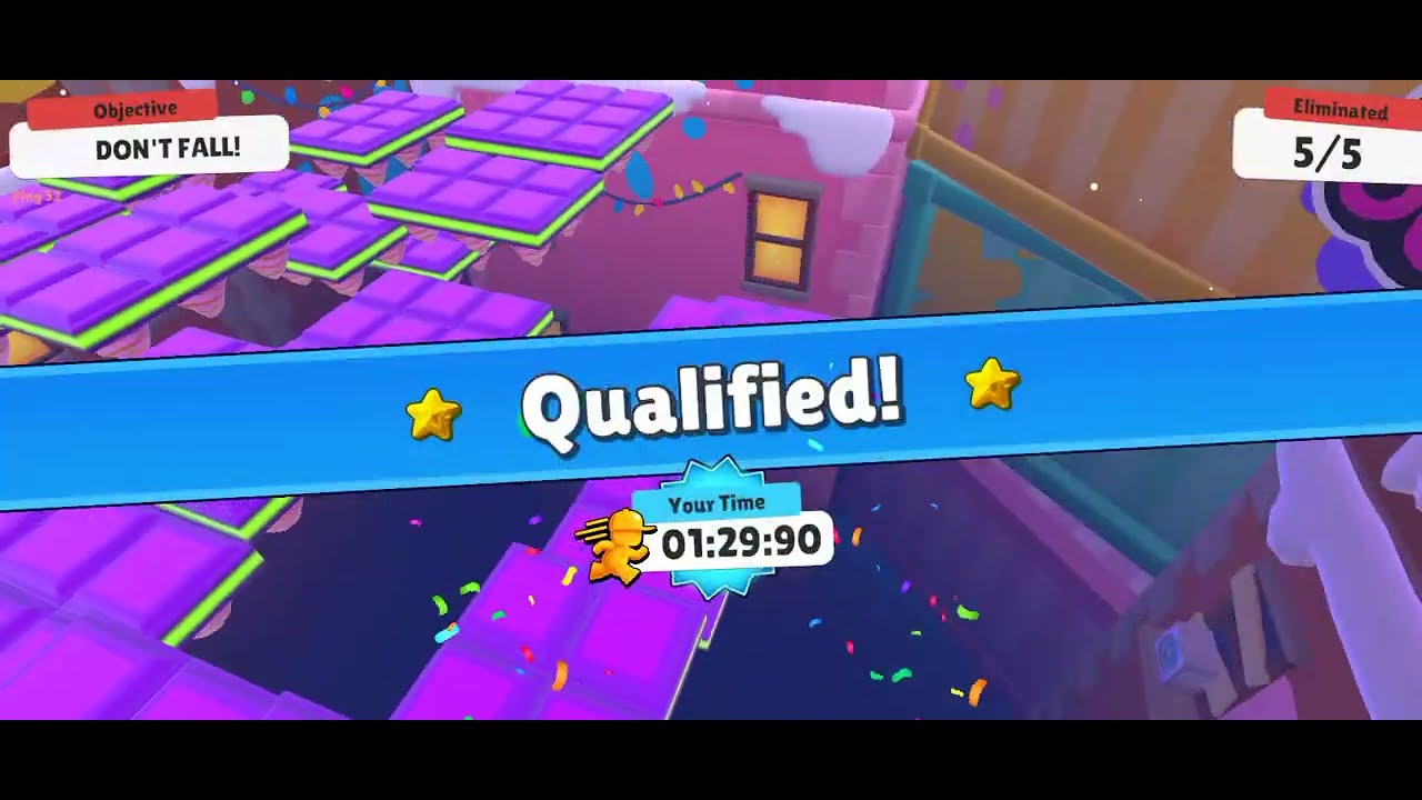 Playing Stumble Guys 