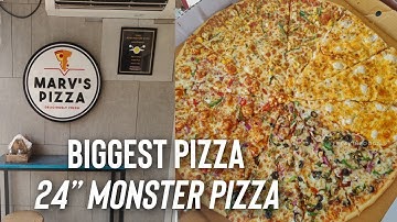Biggest Pizza Making Video | 24” Monster Pizza 🍕 | Cheese Overloaded Pizza | Biggest Slice of Pizza