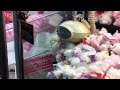 UFOキャッチャー　3回目で「なだれ」が起きて大量ゲット！Claw Machine Play