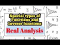 Special types of Functions and Inverse functions| Real Analysis - 05
