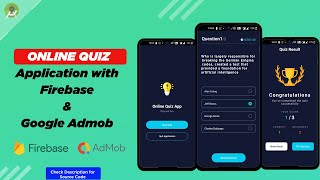 Complete online Quiz Application using Firebase + Google Admob Ads | Part-1 (Quiz App Design) screenshot 5