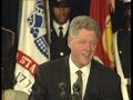 Pres. Clinton at Event Honoring African-American Veterans of WWII (1994)