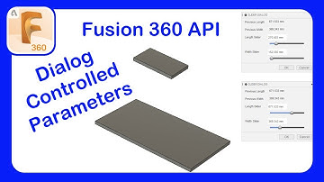 Intro to API in Fusion 360 Part 11 - Control a User Parameters with a Slider Dialog #fusion360 #api