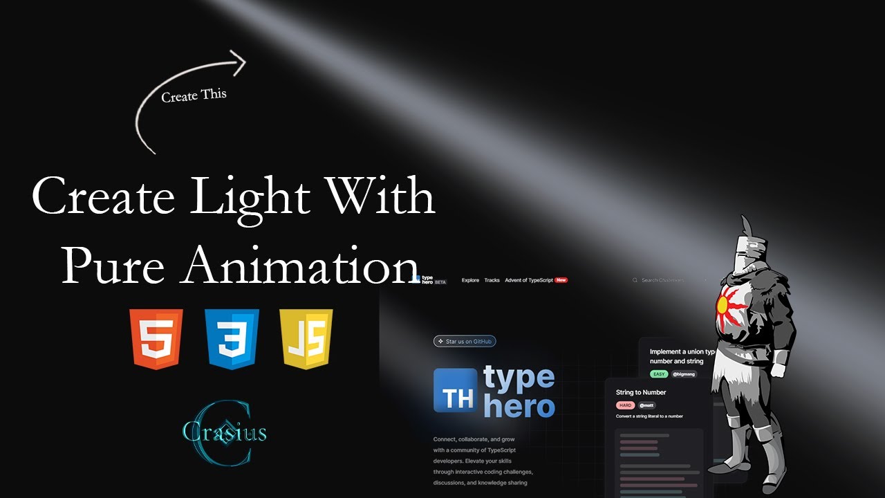 Create Light With Pure Animation Of HTML And CSS | Pro Design With New ...