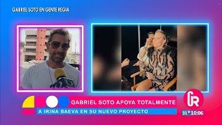Gabriel Soto apoya a Irina Baeva en su nuevo proyecto