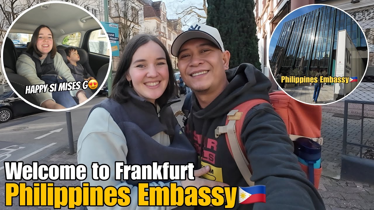 Pumunta kami sa Philippines Embassy sa Frankfurt Germany Para kay Baby Adam.Sobrang Saya ni Anne?
