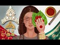 Traditional INDIAN Bride Makeup Animation // HOMELESS woman gets BRIDAL Makeover // ASMR