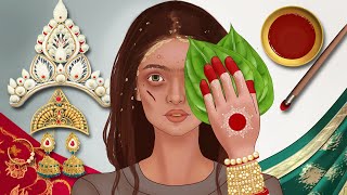 Traditional INDIAN Bride Makeup Animation // HOMELESS woman gets BRIDAL Makeover // ASMR screenshot 3
