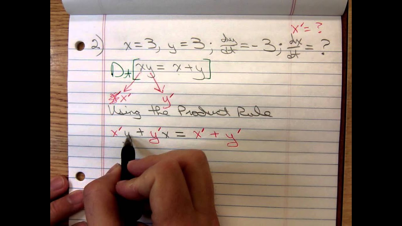 Math 1325 Related Rates Intro and Examples - YouTube
