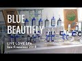 Blue beautifly at live love spa san francisco 2019