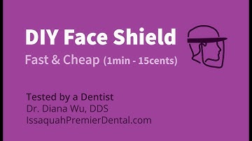 EASIEST & CHEAPEST DIY Face Shield (How-to Video) - For Protection Against Coronavirus (COVID-19)